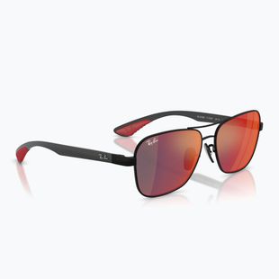 Slnečné okuliare Ray-Ban Rb8336M Scuderia matt black/dark grey mirror blue/red