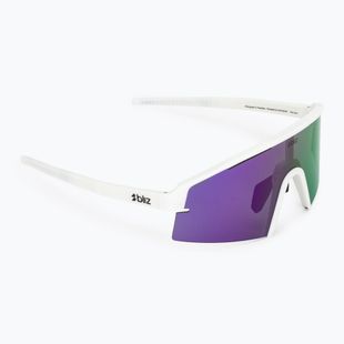 Slnečné okuliare Bliz P006S matte white/smoke purple mirror