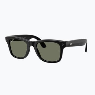 Okuliare s kamerou Ray-Ban Meta Wayfarer shiny black/g15 green polar