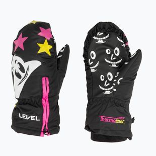 Detské lyžiarske rukavice Level Lucky Mitt ninja pink