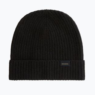 Pánska zimná čiapka Woolrich Knitted Ribbed Beanie black