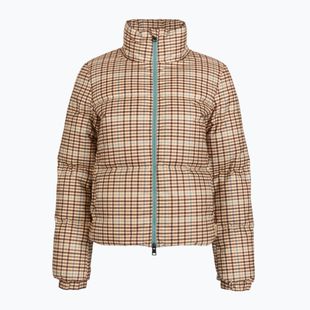 Dámska bunda Woolrich Printed Wool beige check