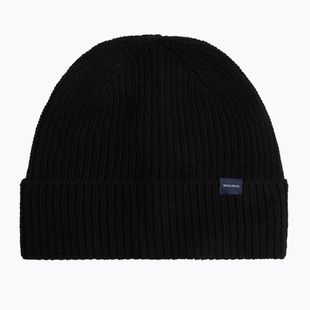 Pánska zimná čiapka Woolrich Knitted Ribbed Beanie black