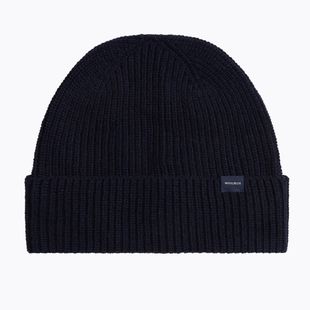 Pánska zimná čiapka Woolrich Knitted Ribbed Beanie melton blue
