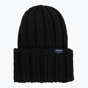 Dámska zimná čiapka Woolrich Chunky Beanie 2026 black