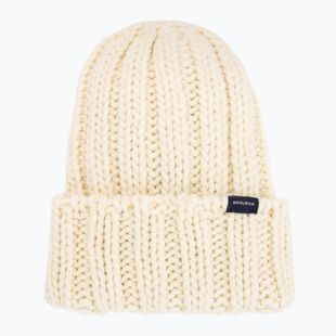 Dámska zimná čiapka Woolrich Chunky Beanie 2026 milky cream