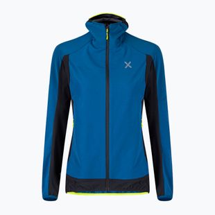 Dámska bunda Montura Premium Wind Hoody deep blue/giallo fluo