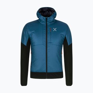 Pánska bunda Montura Enigma Hybrid tmavo modrá/ oranžová