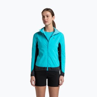 Dámska vetrovka Montura Rise Octa Hooded turquoise/antracite