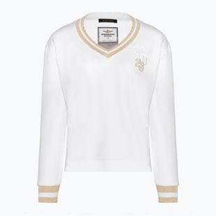 Dámska mikina Aeronautica Militare Lady V-Neck bianco ottico