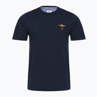 Men's T-shirt Aeronautica Militare 252TS1580UJ00372 Basic Crewneck navy blue
