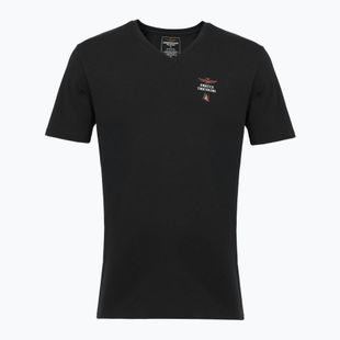 Pánske tričko Aeronautica Militare AM1UTI006 V-Neck black
