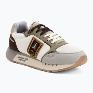 Pánske topánky Aeronautica Militare SC0292UCT03331 off white/green/brown/grey