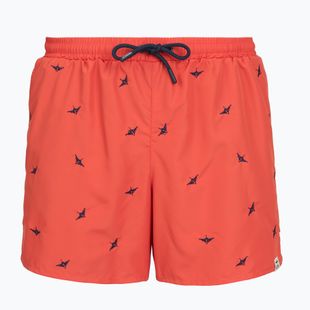 Pánske plavecké šortky Aeronautica Militare BW0232UCT04317 paprika