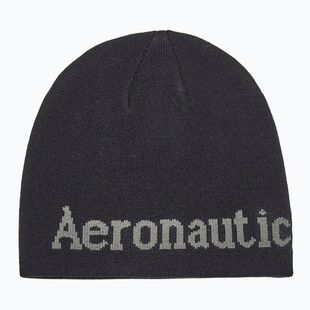 Pánska zimná čiapka Czapka Aeronautica Militare 262CU0093UL00450 jet black
