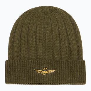 Pánska zimná čiapka Czapka Aeronautica Militare 262CU0098UL00485 verde militare
