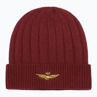 Pánska zimná čiapka Czapka Aeronautica Militare 262CU0098UL00485 bordeaux