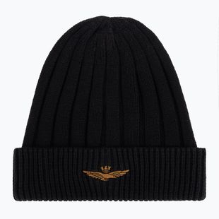 Pánska zimná čiapka Czapka Aeronautica Militare 262CU0098UL00485 jet black