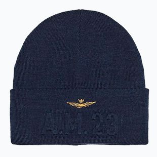 Pánska zimná čiapka Czapka Aeronautica Militare 262CU0099UL00949 Blu Navy