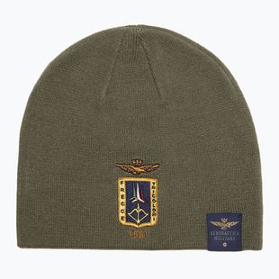 Pánska zimná čiapka Czapka Aeronautica Militare 262CU0092UL00450 tea leaf