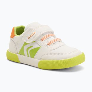 Detské topánky Geox Gisli white/fluo green