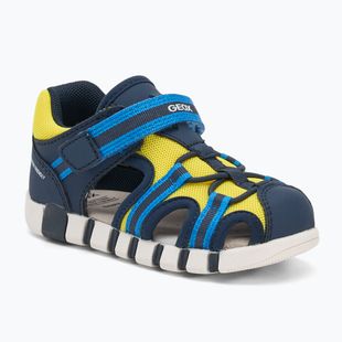 Detské sandále Geox Iupidoo navy/fluo yellow