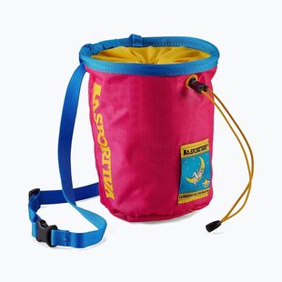 Vrecko na magnézium La Sportiva Granite Climbing On The Moon fuchsia/yellow