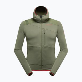 Pánska fleecová mikina La Sportiva Aequilibrium Thermal Hoody cypress/mountain red