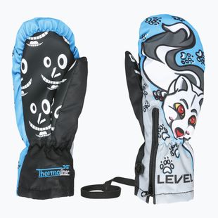 Detské lyžiarske rukavice Level Lucky Mitt navy/grey