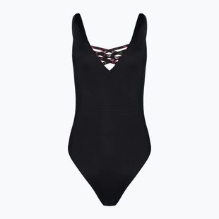 Plavky jednodielne dámske EA7 Emporio Armani Water Sports BW Tape nero