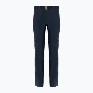 Detské trekingové nohavice CMP Zip Off modrá/fuxia