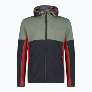 Pánska mikina CMP Zip Hood anthracite/salvia