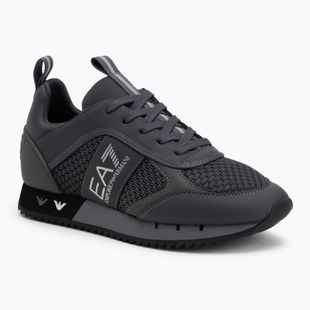Topánky EA7 Emporio Armani Black & White Laces asphalt grey/silv.g7