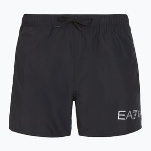 Pánske plavecké šortky EA7 Emporio Armani Extended Logo Boxer black / silver