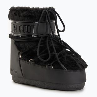 Dámske snehule Moon Boot Icon Low Faux Fur black