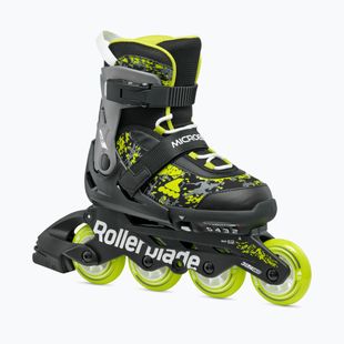 Detské kolieskové korčule Rollerblade Microblade SL Jr black/lime
