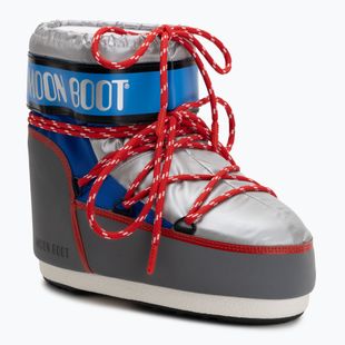 Dámske snehové topánky Moon Boot Icon Low Space Racing silver/blue/red
