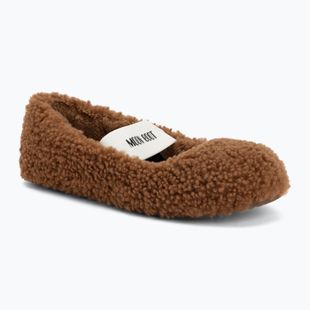 Dámske baleríny Moon Boot Shearling Ballerina cognac