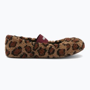 Dámske papuče Moon Boot Fleece Ballerina Leopard cognac/cocoa