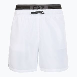 Pánske plavecké šortky EA7 Emporio Armani Logo Tape Boxer White