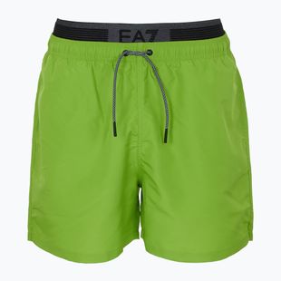 Pánske plavecké šortky EA7 Emporio Armani Logo Tape Boxer titanite