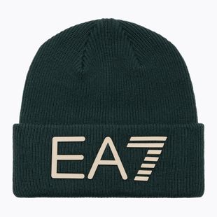 Zimná čiapka EA7 Emporio Armani Mountain Logo Series Big Beanie silver pine