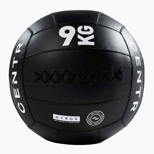 Medicimbalová lopta CENTR Competition Wall Ball Centr x Hyrox 9 kg black