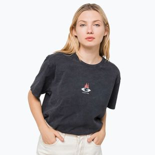 Dámske tričko Kaotiko Washed Moon Sphynx black