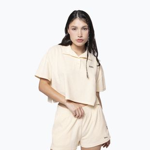 Dámske polo tričko Kaotiko Towel Stripe yellow / white