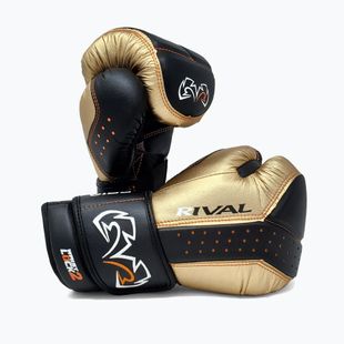 Boxerské rukavice Rival RB10 Intelli-Shock Bag black/gold