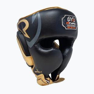 Boxerská prilba Rival RHG100 Professional Headgear black/gold