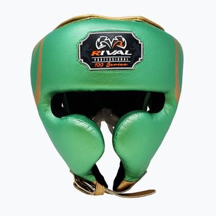 Boxerská prilba Rival RHG100 Professional Headgear green/gold
