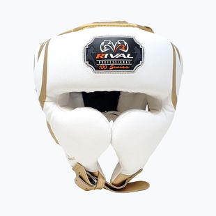 Boxerská prilba Rival RHG100 Professional Headgear white/gold
