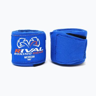 Boxerské bandáže Rival Mexican Handwraps 180 cm blue